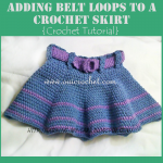 Adding Belt Loops to a Crochet Skirt