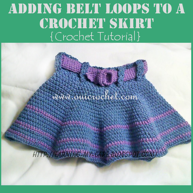 Adding Belt Loops to a Crochet Skirt