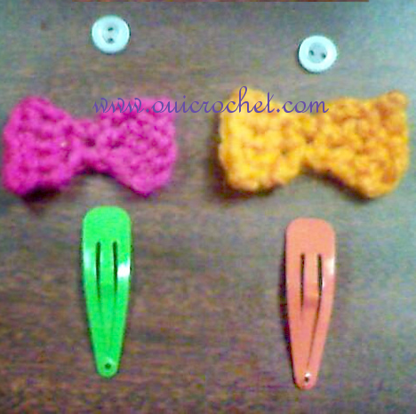 Buttons and Bows Hair Clips