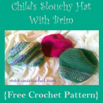 Childs Slouchy Hat With Brim