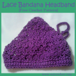 Crochet Lace Bandana Headband