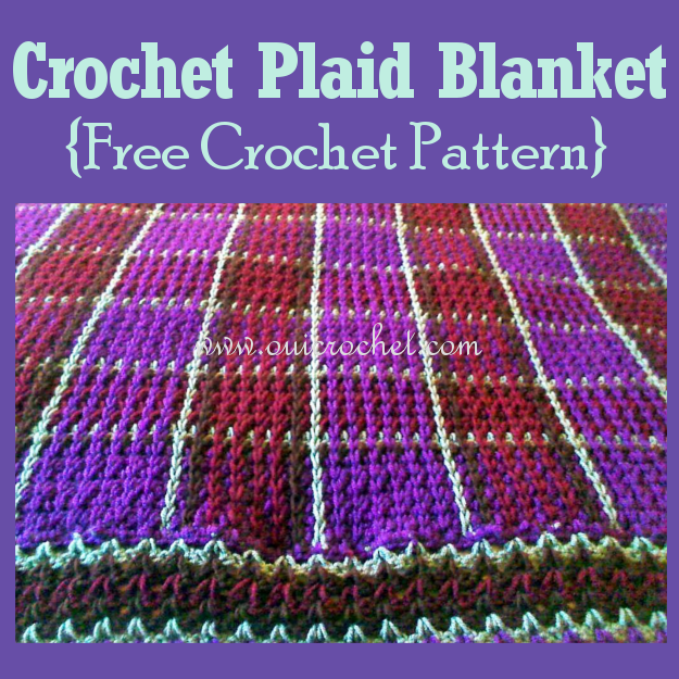 Crochet Plaid Blanket