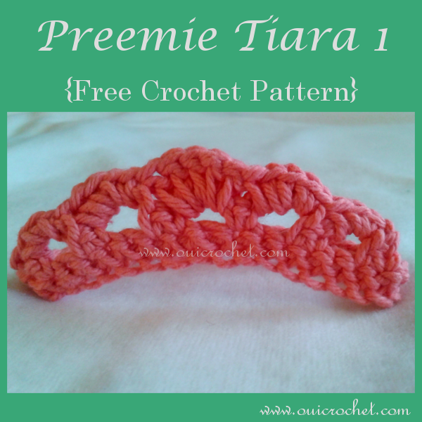 Crochet Preemie Tiara 1
