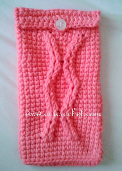 Free Cable Crochet Hook Case Pattern