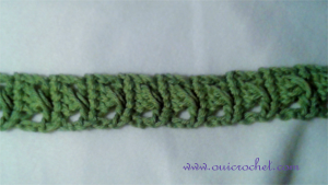 Crossed Stitch Tie Headband {Free Crochet Pattern} - Oui Crochet