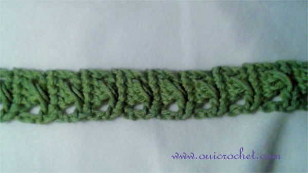 How to Crochet Crossed Stitch Tie Headband