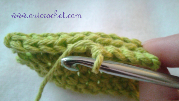 How to Crochet in the Front or Back Loop 6