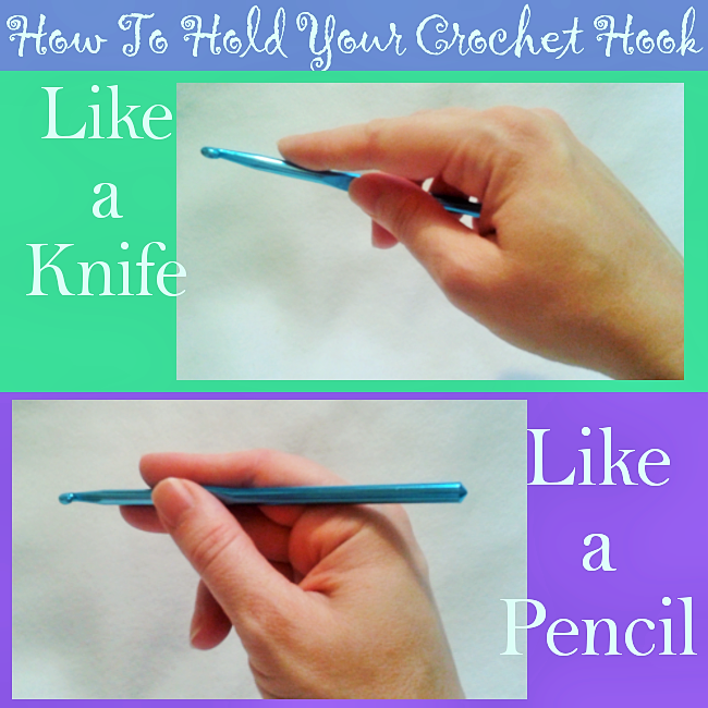 How to Hold Your Crochet Hook