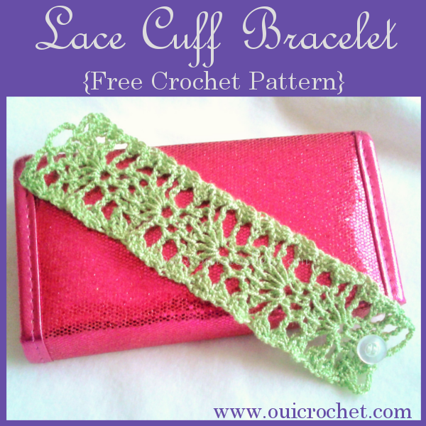 Crochet Lace Cuff Bracelet 