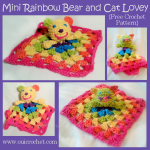 Mini Rainbow Bear and Cat Lovey