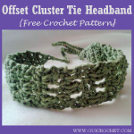 Offset Cluster Tie Headband