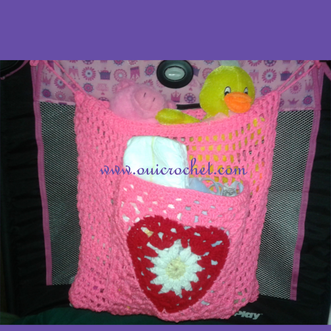 Pack N Play Toy Organizer Crochet Pattern