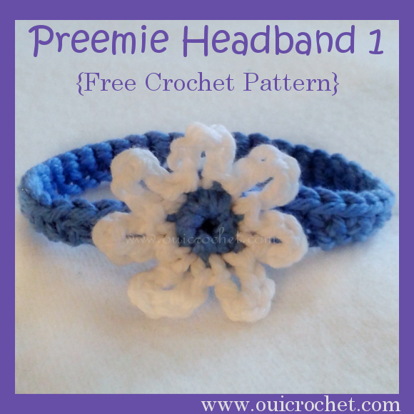 Preemie Headband Crochet Pattern