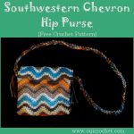 Southwestern Chevron Hip Purse A