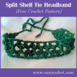 Split Shell Tie Headband 1