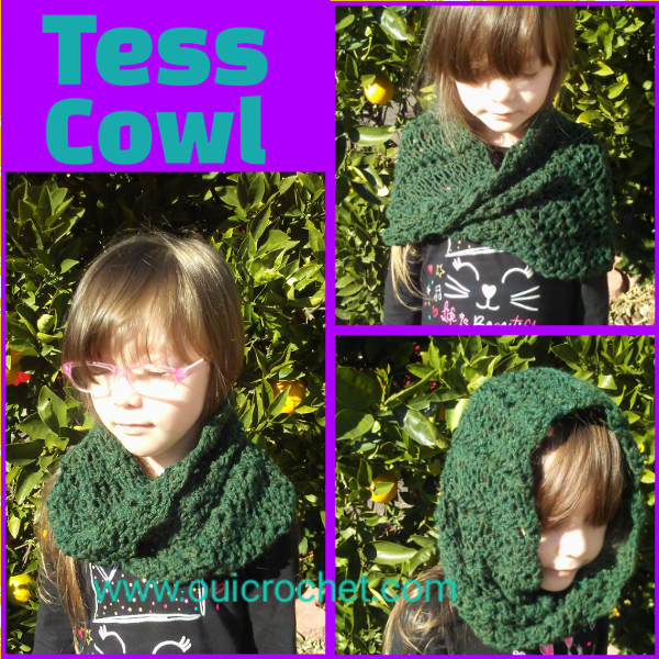 Tess Cowl Infinity Cowl Crochet Free Crochet Pattern Crochet Cowl Crochet ScarfCrochet Cowl for Kids