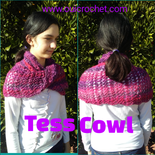 Tess Cowl Infinity Cowl Crochet Free Crochet Pattern Crochet Cowl Crochet ScarfCrochet Cowl for Teens