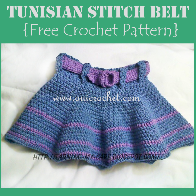 Tunisian Stitch Belt