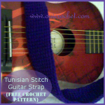 Tunisian Stitch Guitar Strap